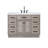 Chestnut 48'' Single Bathroom Vanity with Carrara Marble Top-2011144976
