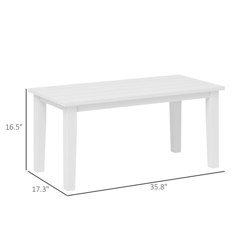Table d'extérieur, table basse d'extérieur, Blanc