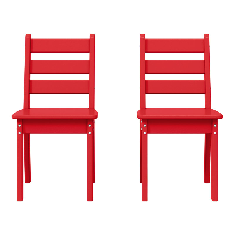 Chaise de salle à manger pour enfants, Rouge