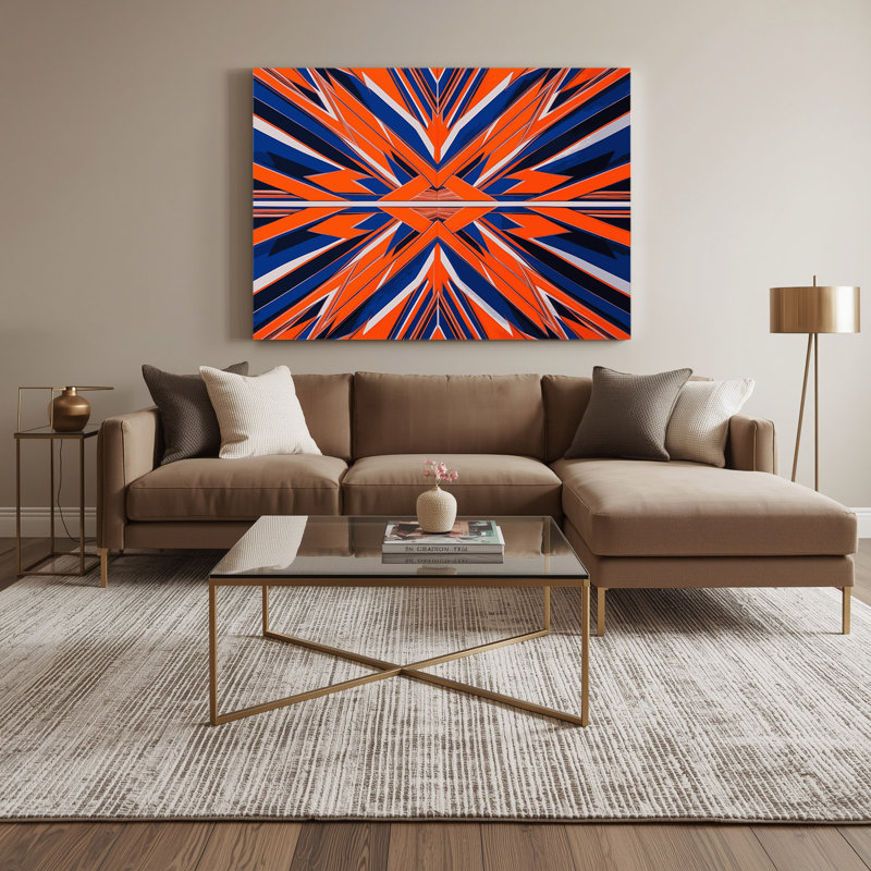 Art mural sur toile rigide Hard Edge 87, H 12 po x l 18 po