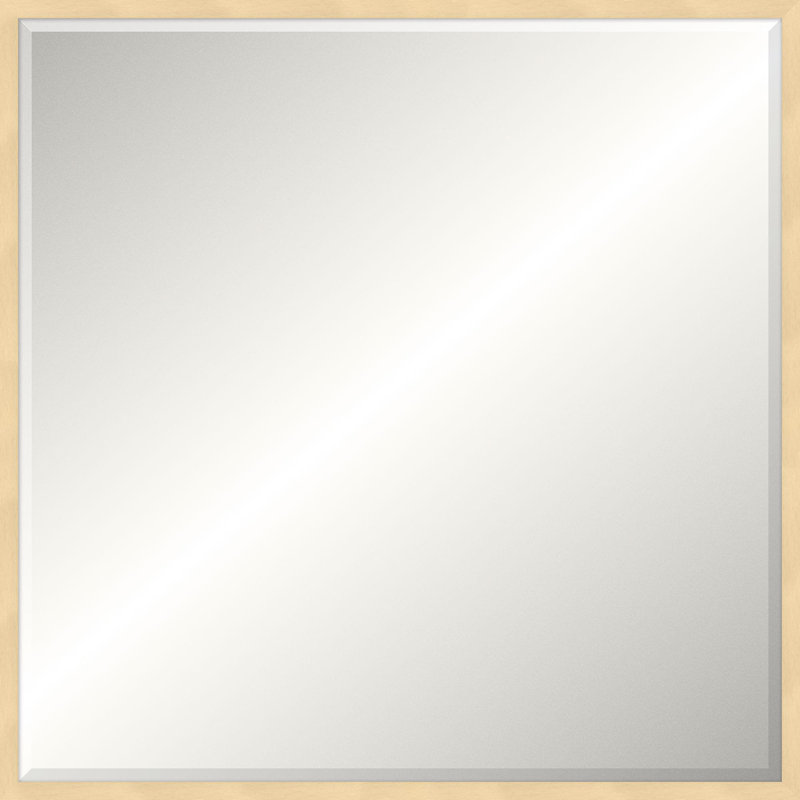 Miroir Davenport, Carrée, 43,75 po x 43,75 po, Érable blond