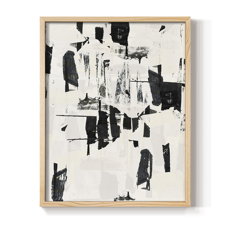 Tiles & Texture Abstract Angles VI Framed Print - Solid Wood, 11" H x 9" W