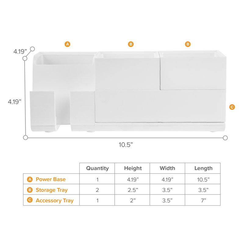 Plastic Desk Organizer