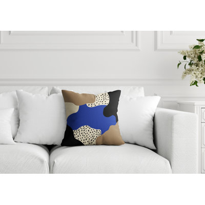 Coussin décoratif intérieur / extérieur en polyester filé Jada