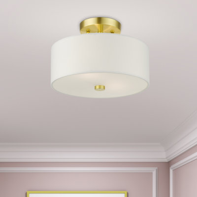 Plafonnier semi-encastré à deux lumières Flaire