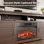 Meuble télé 63 po, centre de divertissement avec foyer électrique et portes d'armoire 63 po-1611071690