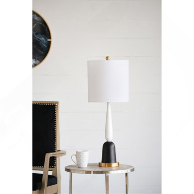 Lampe de table en métal 11 x 11 x 30,2 po