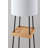 63.25'' Black Column Floor Lamp with USB