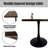 27.8" Square Wood Dining Table Modern Tulip Base Kitchen Table, Bistro Table