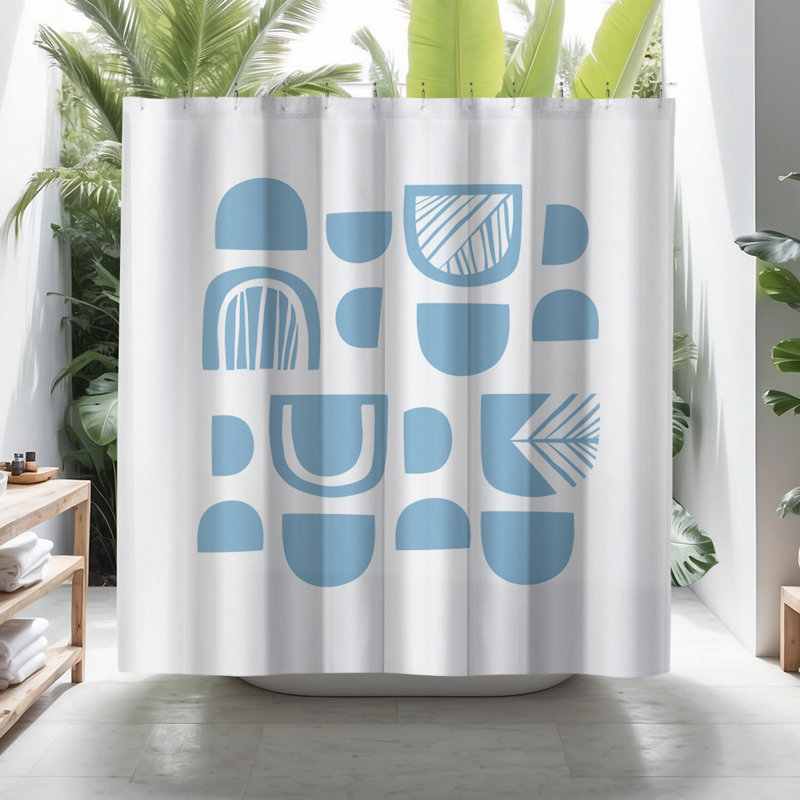 Coco Shower Curtain, Blue