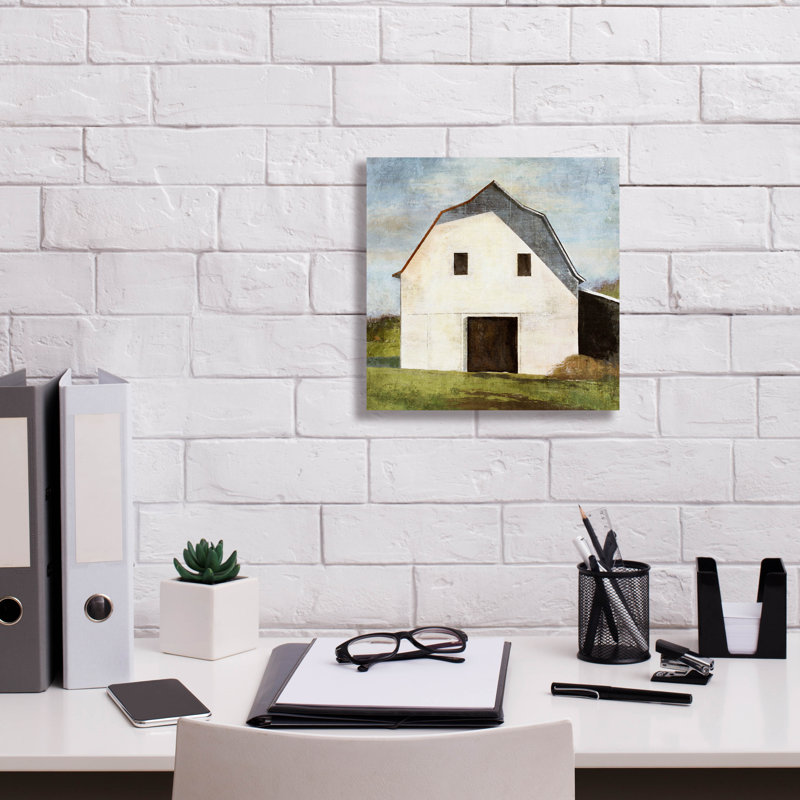 «Hay Barn» par Suzanne Nicoll, H 12 po x l 12 po x P 0,75 po