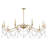 Mariposa 10-Light Chandelier in Warm Brass