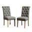 Chaise de salle à manger en bois massif gris Grey-125551521