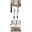 Miroir arqué noir pleine longueur fixé au sol / mural, cadre en alliage d'aluminium, 65 po x 23 po | Idée de cadeau
