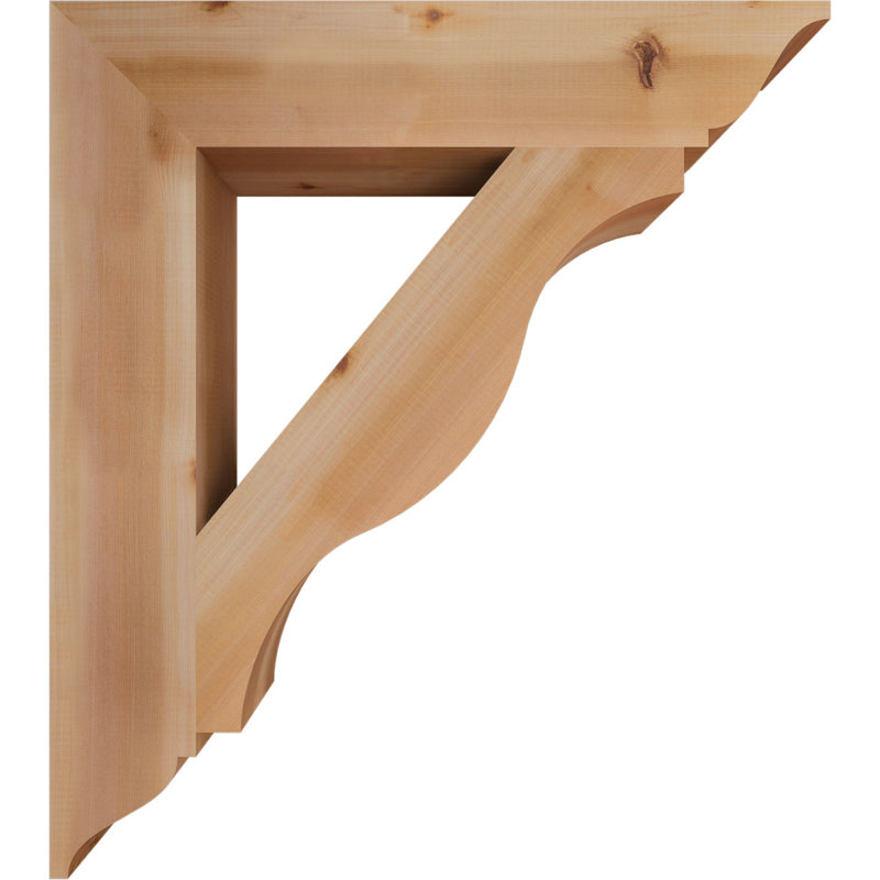 Support traditionnel Funston, H 36 po x l 5,5 po x P 32 po, Cèdre rouge de l'Ouest, Lisse