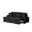 Canapé modulaire avec lit gigogne Silvia Black