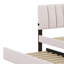 Lit plateforme tapissier avec lit gigogne-144016038
