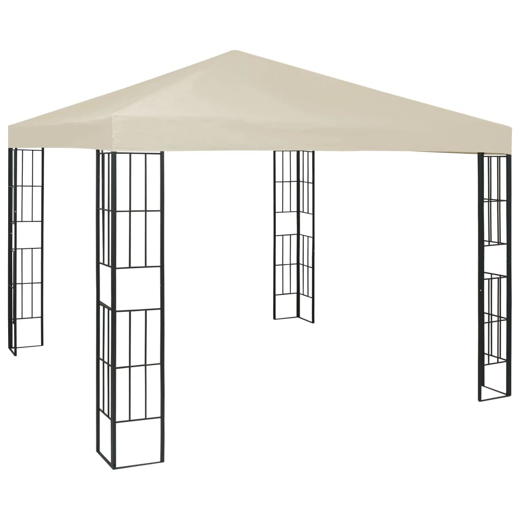 300 cm x 300 cm Pavillon Meribelle aus Stahl