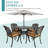 4 - Person Patio Dining Set with Round Table , Cushions Included-397942232