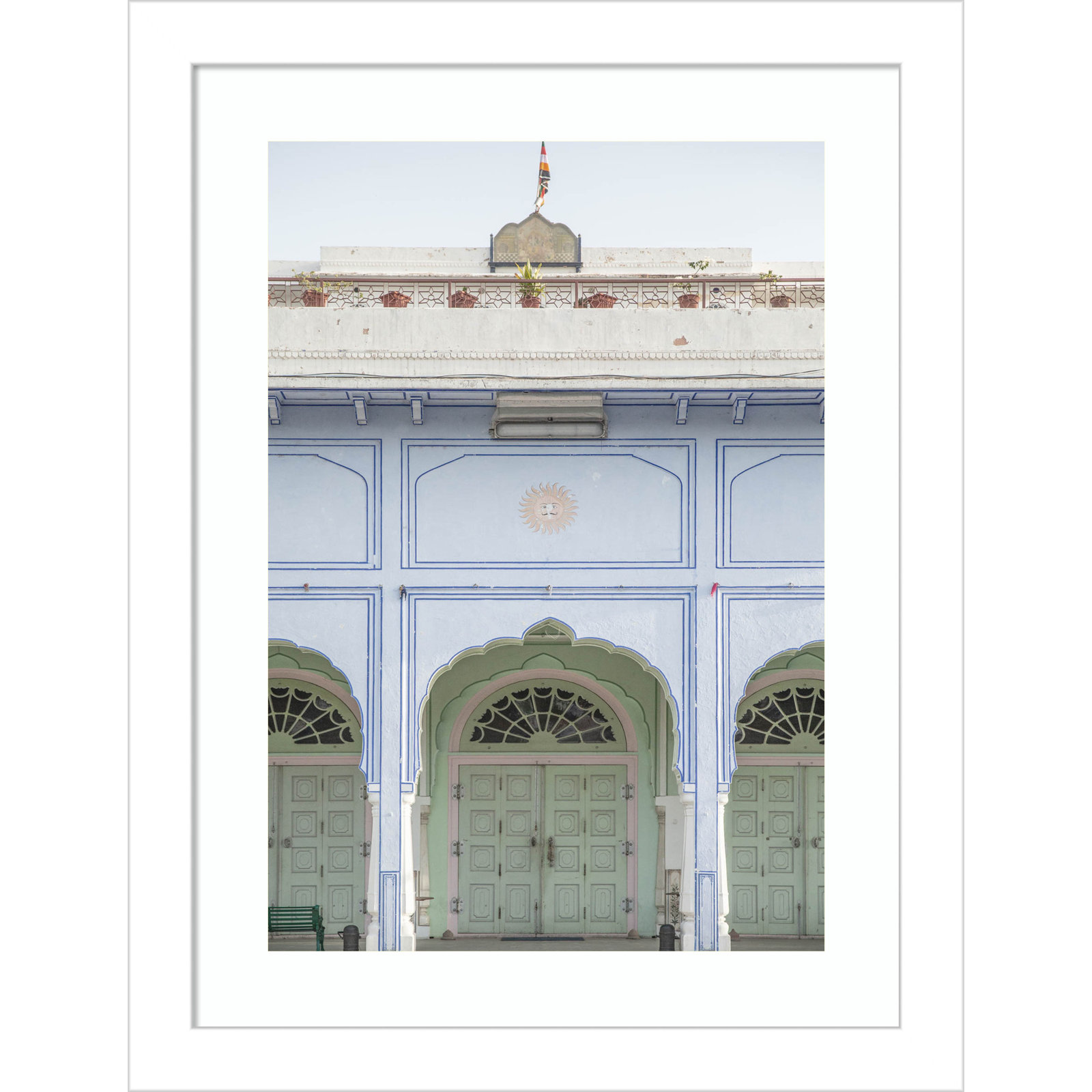 Sunshine Palace Print by Shot by Clint, White, 13" H x 10" W