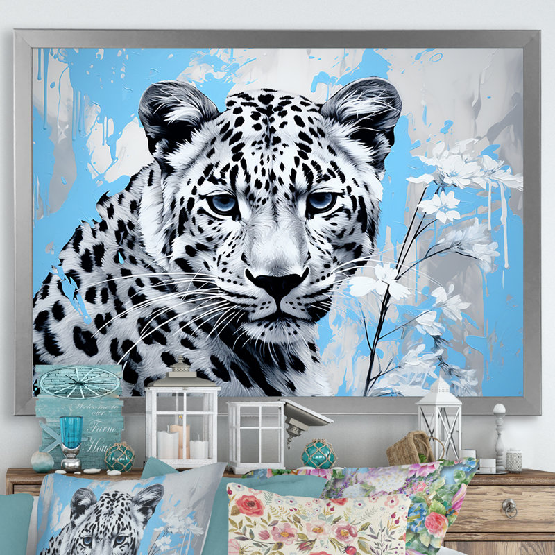«Cheetah S Stealth Elegance», reproduction sur toile, H 30 po x l 40 po x P 1,5 po, Cadre simple argenté