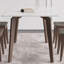 Table à manger rectangulaire moderne et généreuse avec chaise-102024973