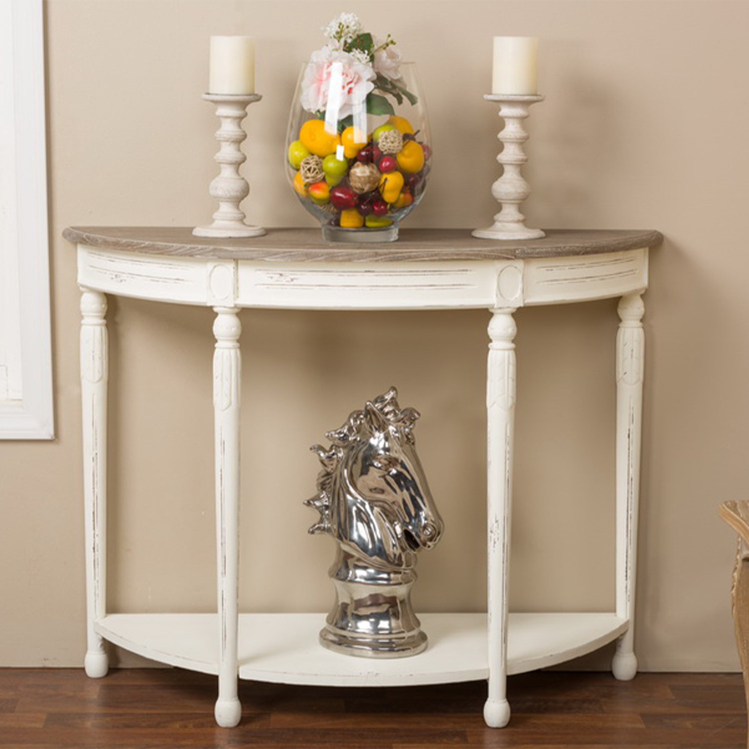 One Allium Way Scotty 41.5'' Solid Wood Console Table | Wayfair