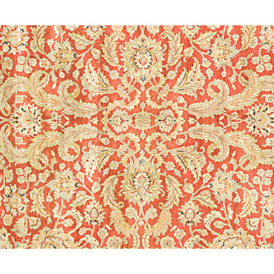 Tapis rouge et noir noué à la main de haute qualité