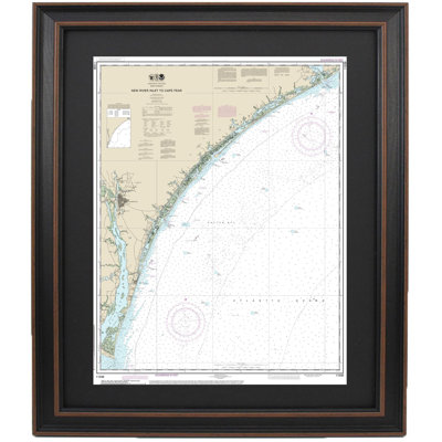 New River Inlet To Cape Fear | Nautical Chart | Framed Print