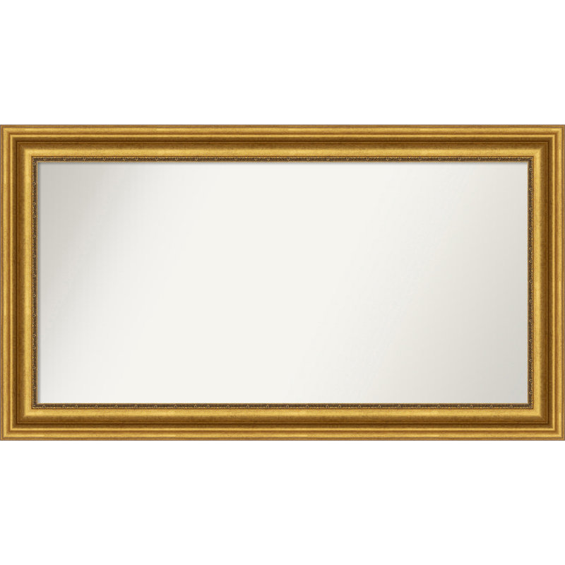 Miroir de salle de bain Jashawna, 26,75 po x 47,75 po, Doré