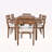 Exquisite Wood Outdoor Dining Set for Various Outdoor Spaces-654417049