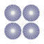 Constellations Point Vegan Leather Round Coasters