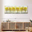 Automne, arbres jaunes sur toile-395537483