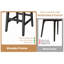 Tabourets de bar, tabourets de bar à hauteur de comptoir avec dossier bas et repose-pieds, structure en bois-320016070-320016069