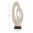Mother of Pearl Shell Swirl Abstract Decorative Sculpture with Black Base-20525671