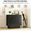 Buffet noir à 2 portes arquées - style campagne moderne