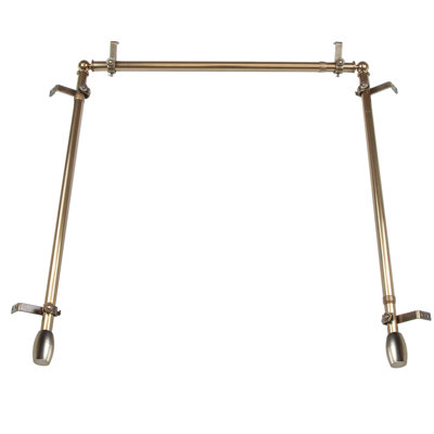 Maymie Stainless Steel Adjustable Single Curtain Rod