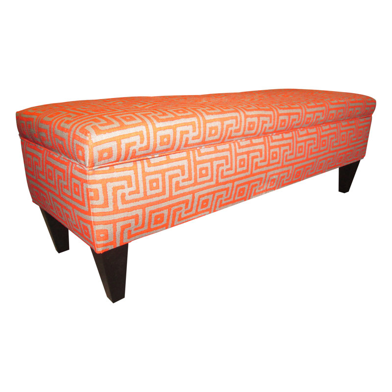 Banc de rangement en tissu