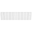 150cm H x 600cm W Silver Metal Gabion Wall