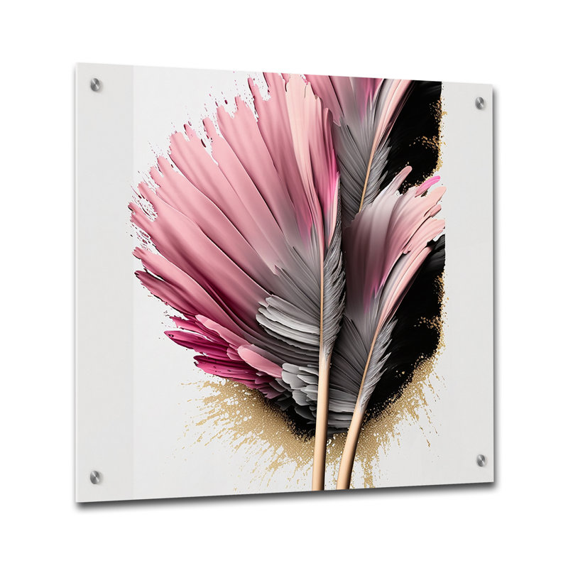 Gerbera fleurs hyperréalistes V - art mural acrylique Gerbera, H 16 po x l 16 po