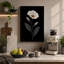 White Bloom Study Botanical - Wrapped Canvas-916994536-916994537