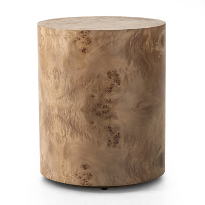CAYA Solid Wood Top End Table