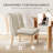 Modern Widen and Thicken Upholstered Dining Side Chair with Solid Wood Legs and Nailhead Trim-1890405983
