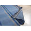 Tapis bleu en laine tissé à plat Benancia-87377972