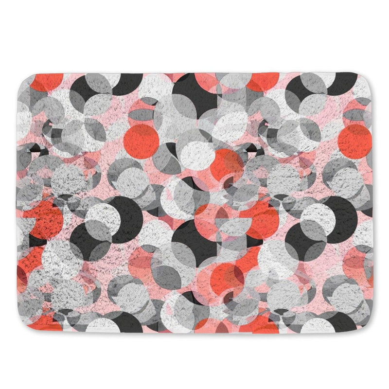 Tapis de bain en microfibre / microsuède Duberry, L 21 po x L 34 po