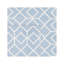 Tapis géométrique en laine / coton tissé à la main Rodgers - bleu / ivoire-765768251