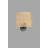 Stylish Wall Lamp with Metal Body & Bamboo Cap, 7.9 x 9.8 x 9.8 inches | E27 Socket, Max 40W, 120V | Beige and Black Color, Modern Design Perfect for Living Room & Bedroom, IP20 Rated for Indoor Use-106854197