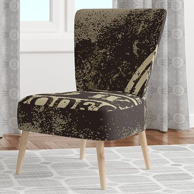 Chaise d'appoint en velours rembourrée à motif floral - Chaise d'appoint moderne à motif floral