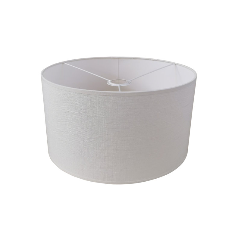 Araminta 1 - Light Drum Pendant, 25cm H x 40cm W x 40cm D, White