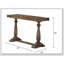 Console en bois flottant de 50 po en bois de grève